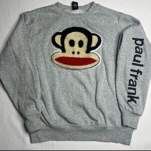 Paul Frank Gray Sweater with Iconic Monkey Design